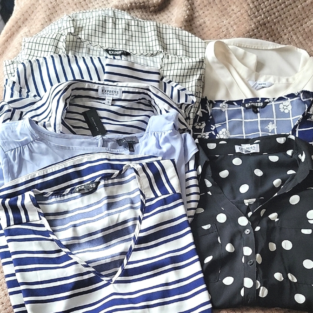 Express Bundle Lot!! 7 Shirts For $40!! All size Large